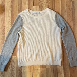 Barrow & Grove color block cashmere sweater, size M
